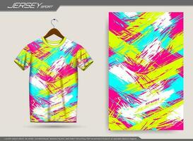 Jersey Sport T-Shirt Design. geeignet zum Jersey, Hintergrund, Poster, usw. vektor