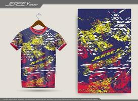 jersey sporter t-shirt design. lämplig för jersey, bakgrund, affisch, etc. vektor
