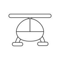 helikopter vektor ikon. flygplan illustration tecken. flyga symbol. flygbolag logotyp isolerat på vit bakgrund.