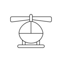 Hubschrauber Vektor Symbol. Flugzeug Illustration unterzeichnen. fliegen Symbol. Fluggesellschaft Logo isoliert auf Weiß Hintergrund.