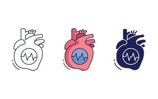 Herz Krankheit Vektor Symbol