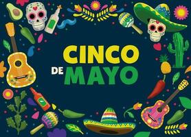 Karikatur cinco de Mayo Design vektor