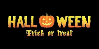 Halloween Trick or Treat Logo vektor