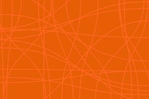 Orange Kurve Linie abstillen zufällig abstrakt Hintergrund vektor