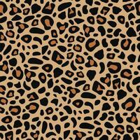 leopardtryck vektor sömlös. fashionabla bakgrund för tyg, papper, kläder. djurmönster.