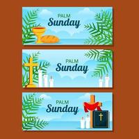Palm Sonntag Banner Design vektor