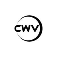 cwv Brief Logo Design im Illustration. Vektor Logo, Kalligraphie Designs zum Logo, Poster, Einladung, usw.