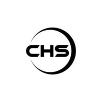 chs Brief Logo Design im Illustration. Vektor Logo, Kalligraphie Designs zum Logo, Poster, Einladung, usw.