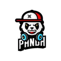 panda musik vektor