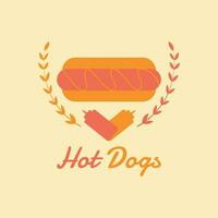 heiß Hunde Logo vektor