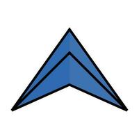 Vektor abstrakt Pfeil Logo, Symbol isoliert