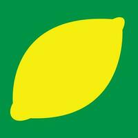 ein einfach Zitrone Zeichnung, abstrakt Zitrone Frucht, Gelb und Grün Farben, Zitrone Illustration Vektor, geeignet zum Zeichen und Stichworte und Etiketten und Gemüse Geschäft Banner und Logo, minimalistisch Zeichnung Stil vektor