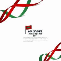Malediven Unabhängigkeitstag Feier Vektor Vorlage Design Illustration
