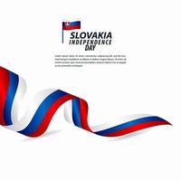 Slowakei Unabhängigkeitstag Feier Vektor Vorlage Design Illustration