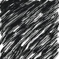 Pinselstriche Vektor nahtloses Muster. schwarze Farbe Freihand kritzelt, abstrakter Tintenhintergrund. Pinselstriche, Abstriche, Linien, Kringelmuster. abstraktes Tapetendesign, Textildruckvektorillustration