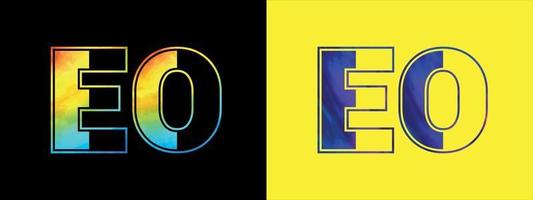 första brev eo logotyp ikon vektor design mall. premie lyxig logotyp för företags- företag identitet