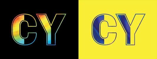 Initiale Brief cy Logo Symbol Vektor Design Vorlage. Prämie luxuriös Logo zum korporativ Geschäft Identität