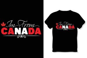 glücklich Kanada Tag Typografie t Hemd Design ,Kanada Tag t Hemd ,1 von Juli Kanada Tag vektor