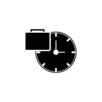 Zeit von Portfolio Vektor Symbol Illustration