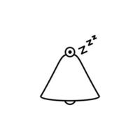 Schlafen Zeit Vektor Symbol Illustration