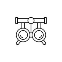 testen Brille Auge Prüfung Vektor Symbol Illustration