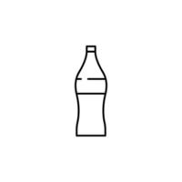 soda flaska vektor ikon illustration