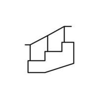 Treppe Vektor Symbol Illustration