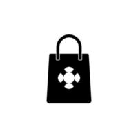 Damen Handtasche Vektor Symbol Illustration