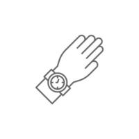 Armbanduhr, Zeit Verwaltung Vektor Symbol Illustration