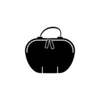 Damen Handtasche Vektor Symbol Illustration