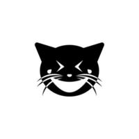 Verspottung Lachen Katze Vektor Symbol Illustration