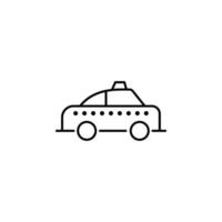 Taxi Taxi Vektor Symbol Illustration