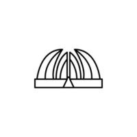 Monument Museum von Islamabad Vektor Symbol Illustration