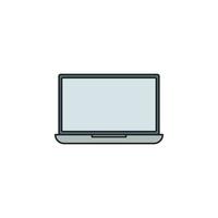 ein Laptop Vektor Symbol Illustration