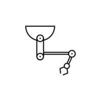 industriell Roboter Vektor Symbol Illustration