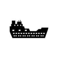 vatten transport, frakt fartyg vektor ikon illustration