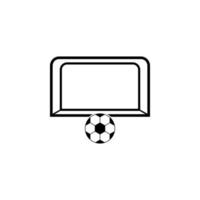 Tore und Ball Vektor Symbol Illustration