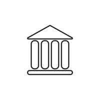 Bank Linie Vektor Symbol Illustration