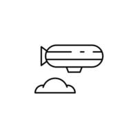 Flugzeug Vektor Symbol Illustration