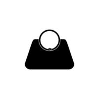 Damen Handtasche Vektor Symbol Illustration