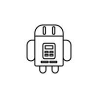 Roboter Vektor Symbol Illustration