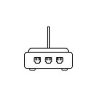 Router Linie Vektor Symbol Illustration