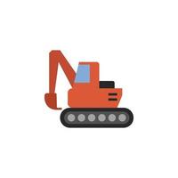 Bagger, Bagger, Industrie Vektor Symbol Illustration