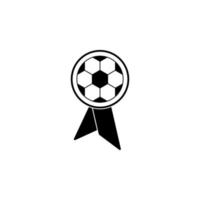 fotboll medalj vektor ikon illustration