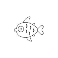 ein Fisch Vektor Symbol Illustration