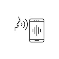 Handy, Mobiltelefon Aufzeichnung, Klang Recorder, Klang Wellen Vektor Symbol Illustration