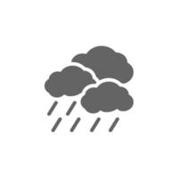 Wolke, Regen, Wetter Vektor Symbol Illustration