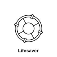 livräddare vektor ikon illustration