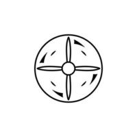 Propeller, Drohne, Hubschrauber Vektor Symbol Illustration