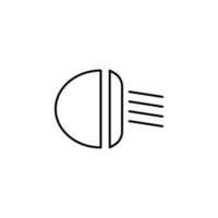 Auto Licht Vektor Symbol Illustration